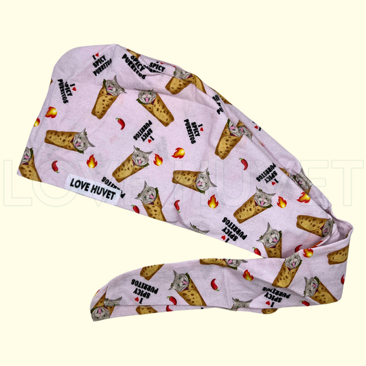 Spicy Purrito Scrub Cap | Love Huvet