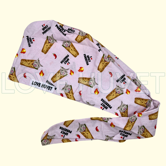 Spicy Purrito Scrub Cap | Love Huvet