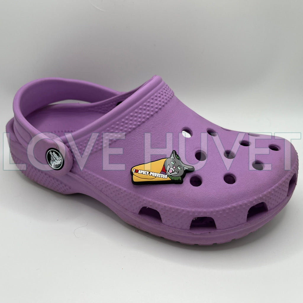 Spicy Purrito Shoe Charm | Love Huvet