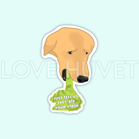 Stash Sticker | Love Huvet