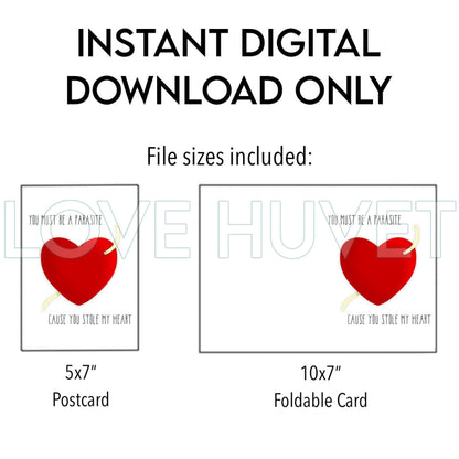 Stole my Heart Digital Card | Love Huvet