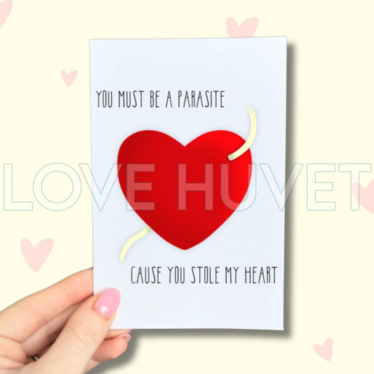 Stole My Heart Physical Card | Love Huvet
