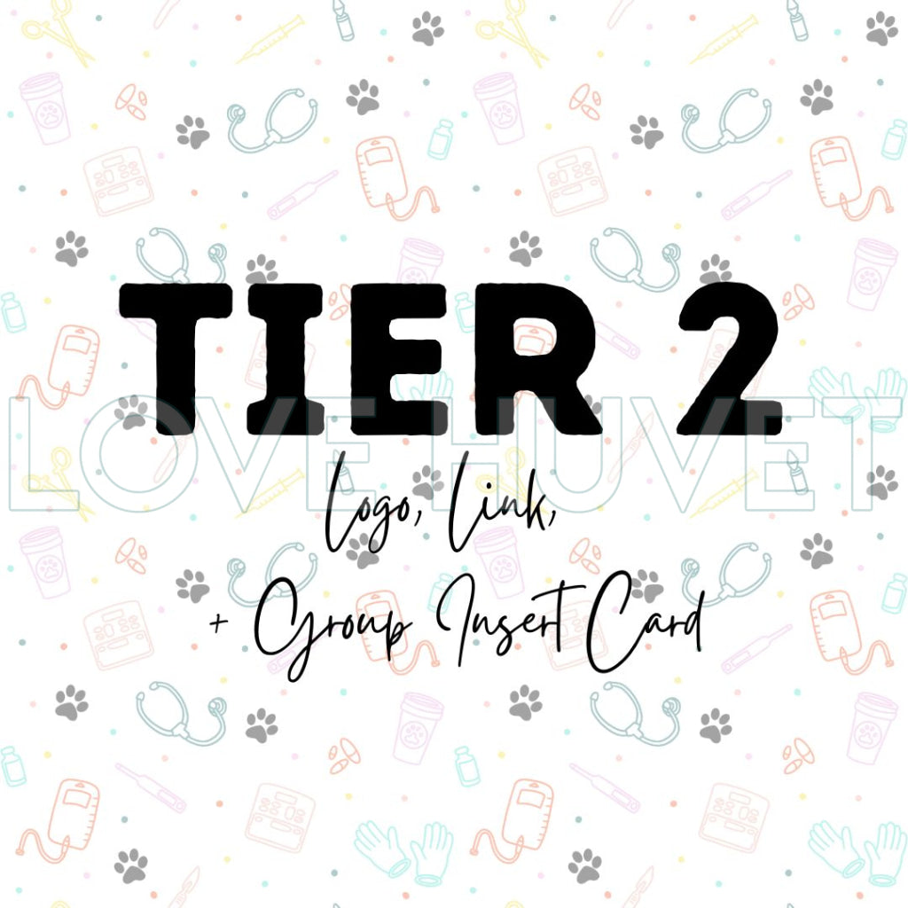 Tier 2 - Logo, Link, Group Insert Card | Love Huvet Advertising