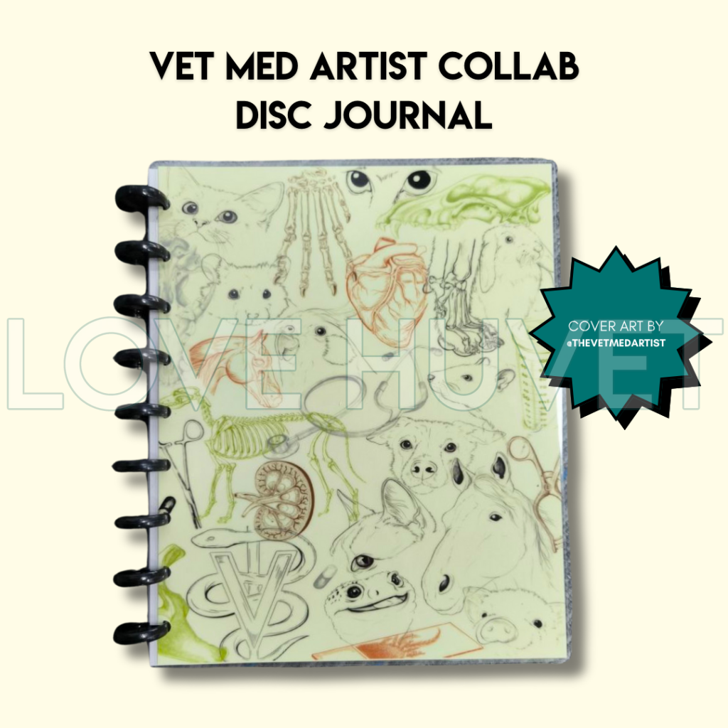 Vet Med Artist Collab Disc Journal Stationery
