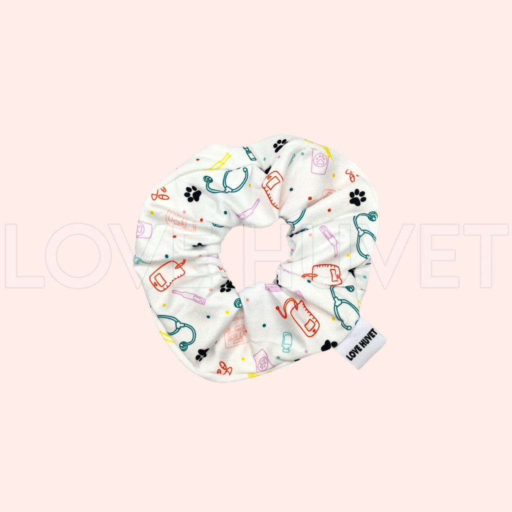 Vet Med Doodle Scrunchie | Love Huvet