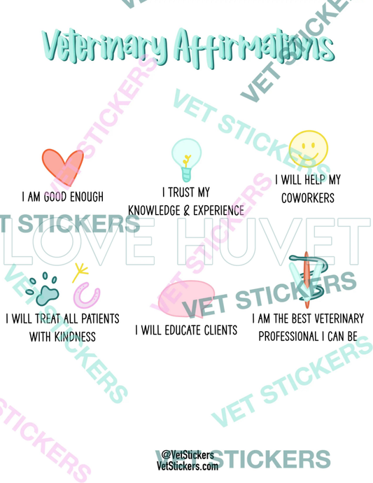 Veterinary Affirmations Digital Print | Love Huvet