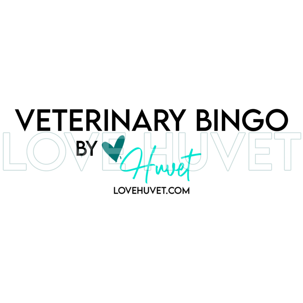 Veterinary Bingo Card | Love Huvet