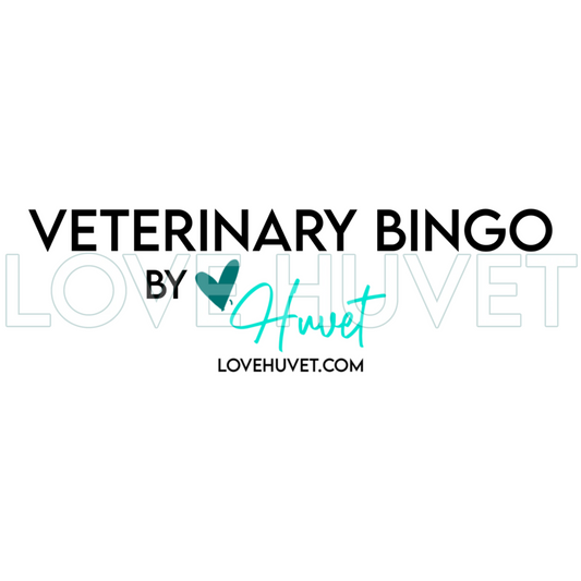 Veterinary Bingo Card | Love Huvet