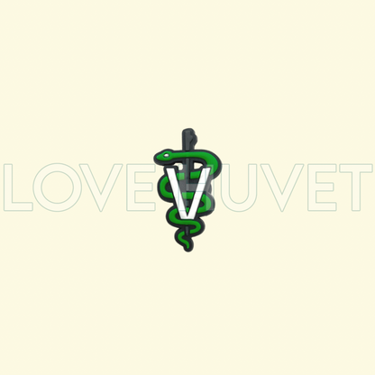 Veterinary Caduceus Shoe Charm | Love Huvet