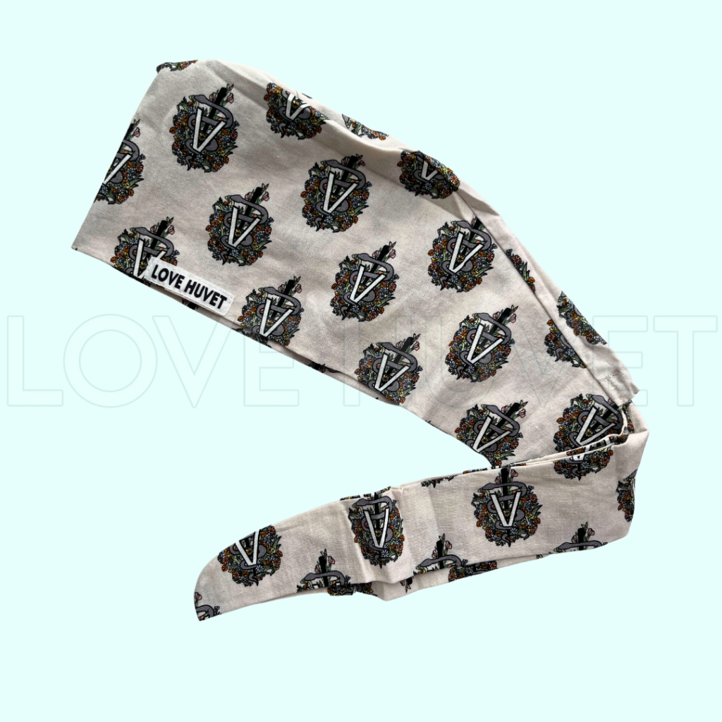 Veterinary Floral Scrub Cap | Love Huvet