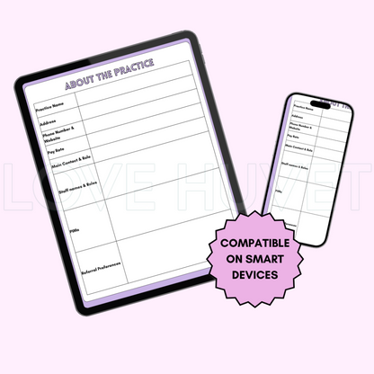 Veterinary Relief Log (Printable + Digital) | Love Huvet