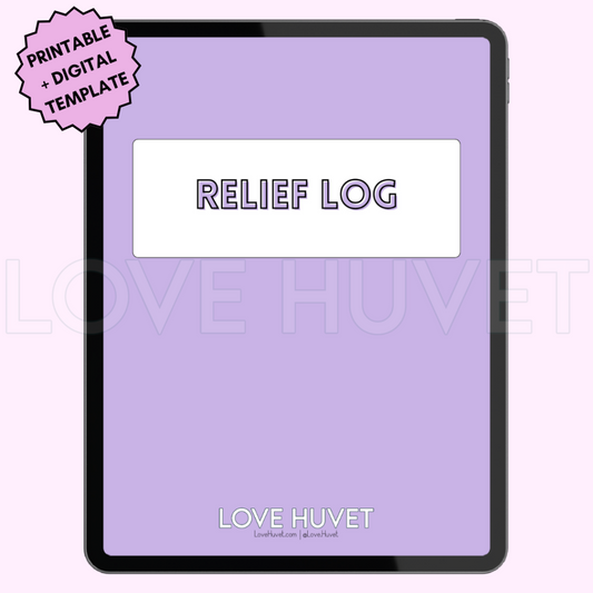 Veterinary Relief Log (Printable + Digital) | Love Huvet