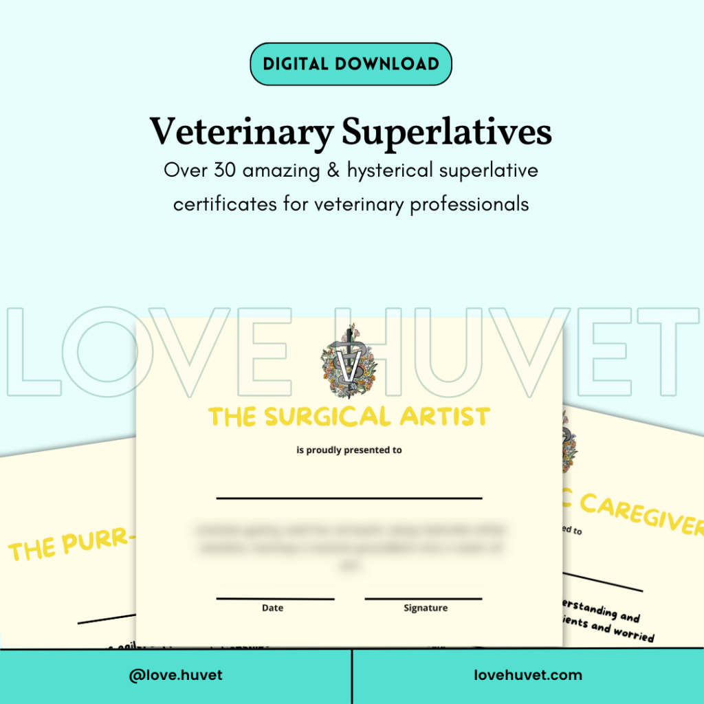 Veterinary Superlatives | Love Huvet