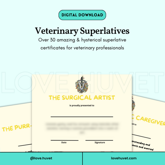 Veterinary Superlatives | Love Huvet