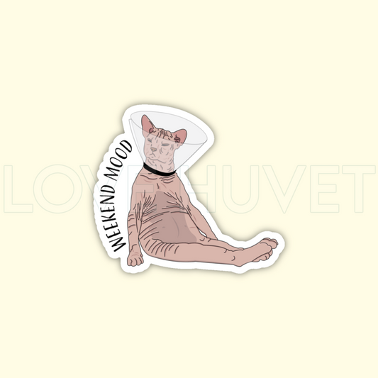 Weekend Mood Sticker | Vet Tech Life Designs