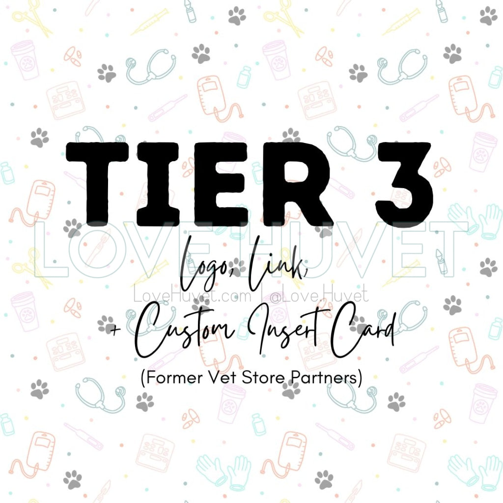 Tier 3 - Logo, Link, Individual Insert Card (Former Vet Store Partners) | Love Huvet Advertising